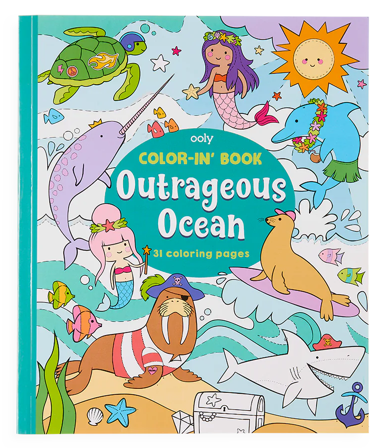 Outrageous Ocean Coloring Book For Kids Sea Adventures – Myti