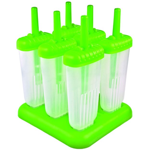 Ice Pop Mold - Groovy Green 6 Piece Set by Homeportonline