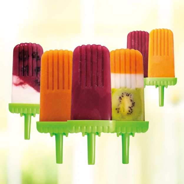 Ice Pop Mold - Groovy Green 6 Piece Set by Homeportonline