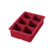 King Cube Ice Tray - Silicone 6 Pocket Cayenne by Homeportonline