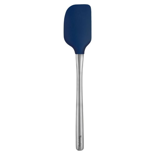 Silicone Spatula w/Stainless Steel Handle - Deep Indigo by Homeportonline