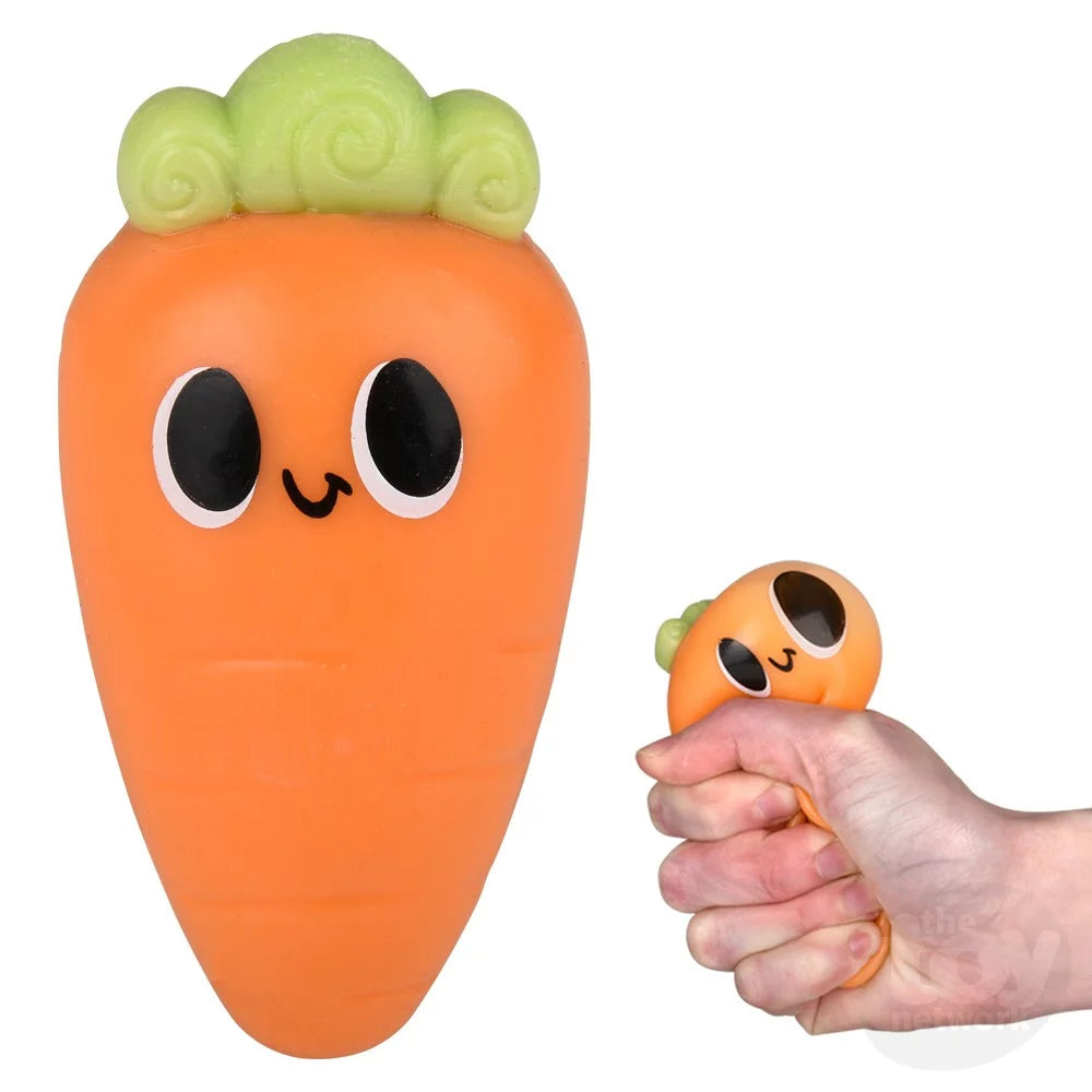 Easter Squish & Stretch Carrot 3.5" Sold Individually by Homeportonline