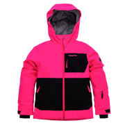 Kids Pinnakle Insulated Jacket - Hot Pink/Raven Black by Hootie Hoo