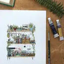 Lizzy Gass Giclee Shelves Prints (8x10)