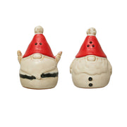 Christmas - Gnome Salt and Pepper Shaker Hand-painted (Set of 2) by Homeportonline
