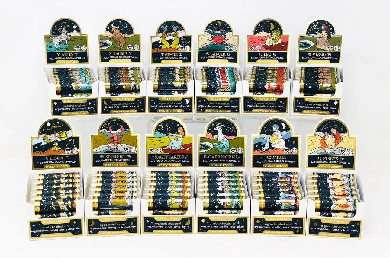 Crazy Rumors Zodiac Lipbalms