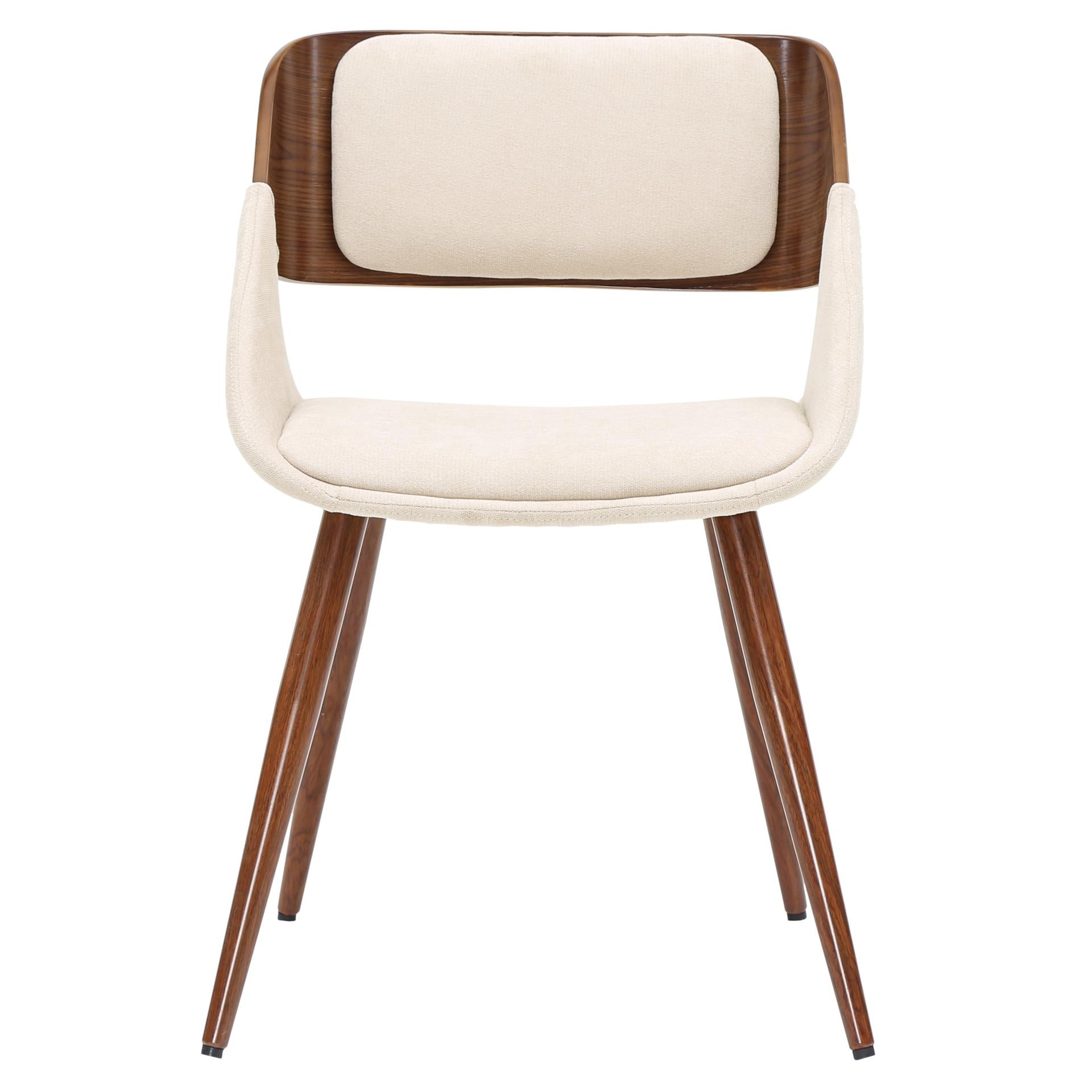Cyprus KD Fabric Chair Santorini Sand Walnut by Homeportonline