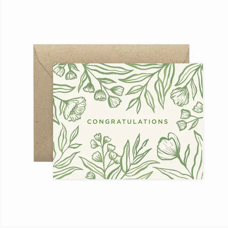 Congratulations Botanical Greeting Card