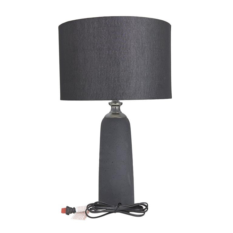 Black Cement Modern Table Lamp by Homeportonline