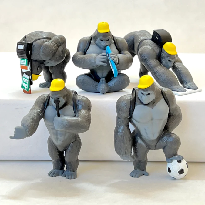 Gashapon Capsule Teen & Up Macho Gorilla Student (Sold As An Individual Capsule) by Homeportonline