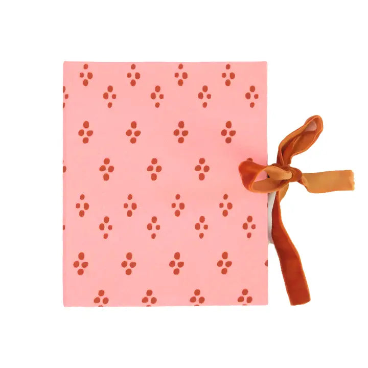 Pink Dottie Fabric Frame Album