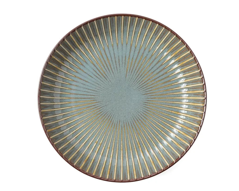 Aiya Green 8.75" Plate by Kiss the Cook