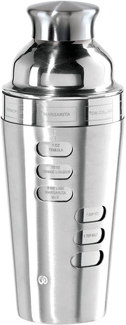 Dial A Drink 8 Recipe Stainless Steel Cocktail Shaker 23oz by Homeportonline