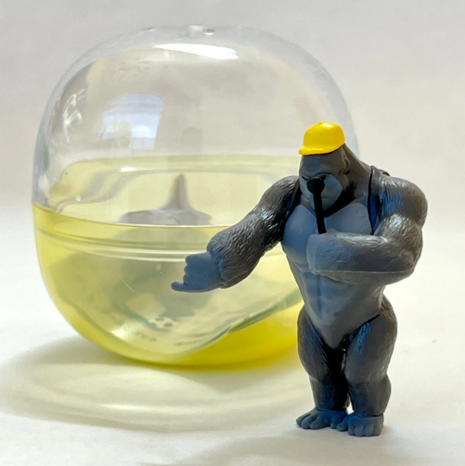 Gashapon Capsule Teen & Up Macho Gorilla Student (Sold As An Individual Capsule) by Homeportonline