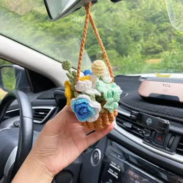 Sale!Crochet Hanging Flower Pot