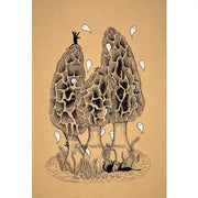 Cats in the Morels Fine Art Print