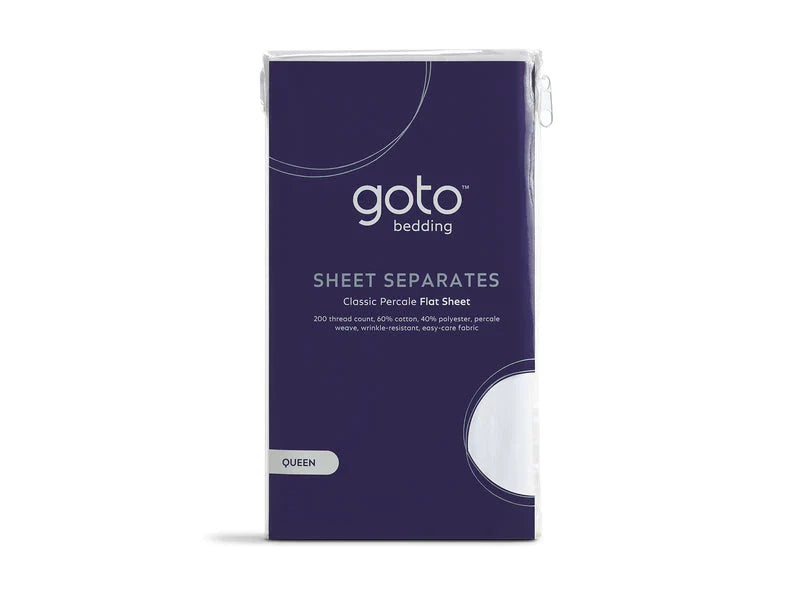 Percale Pillow Case 2 Pack Queen Size White by Homeportonline