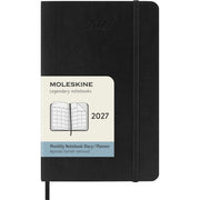Moleskine Classic 12 Month 2027 Monthly Planner, Soft Cover, Pocket (3.5 x 5.5), Black, 128 pages