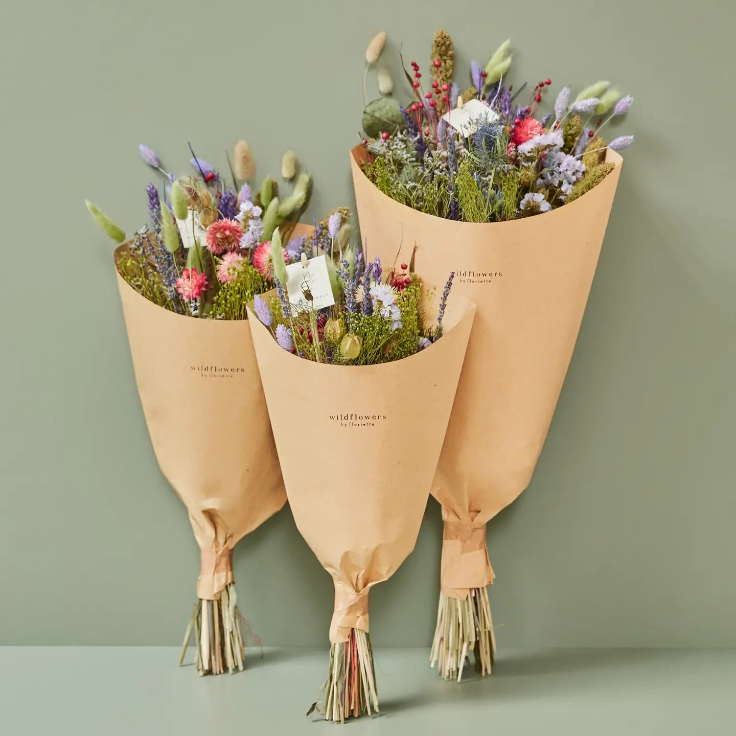Dried Flowers - Field Bouquet - Purple Dusk