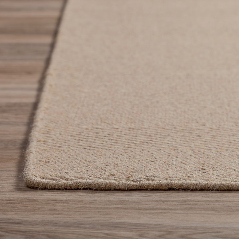 Monaco Herringbone Wool Rug Putty 3'6"X5'6" by Homeportonline