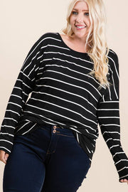 The Moment of the Truth Stripe Top by SidePony Boutique