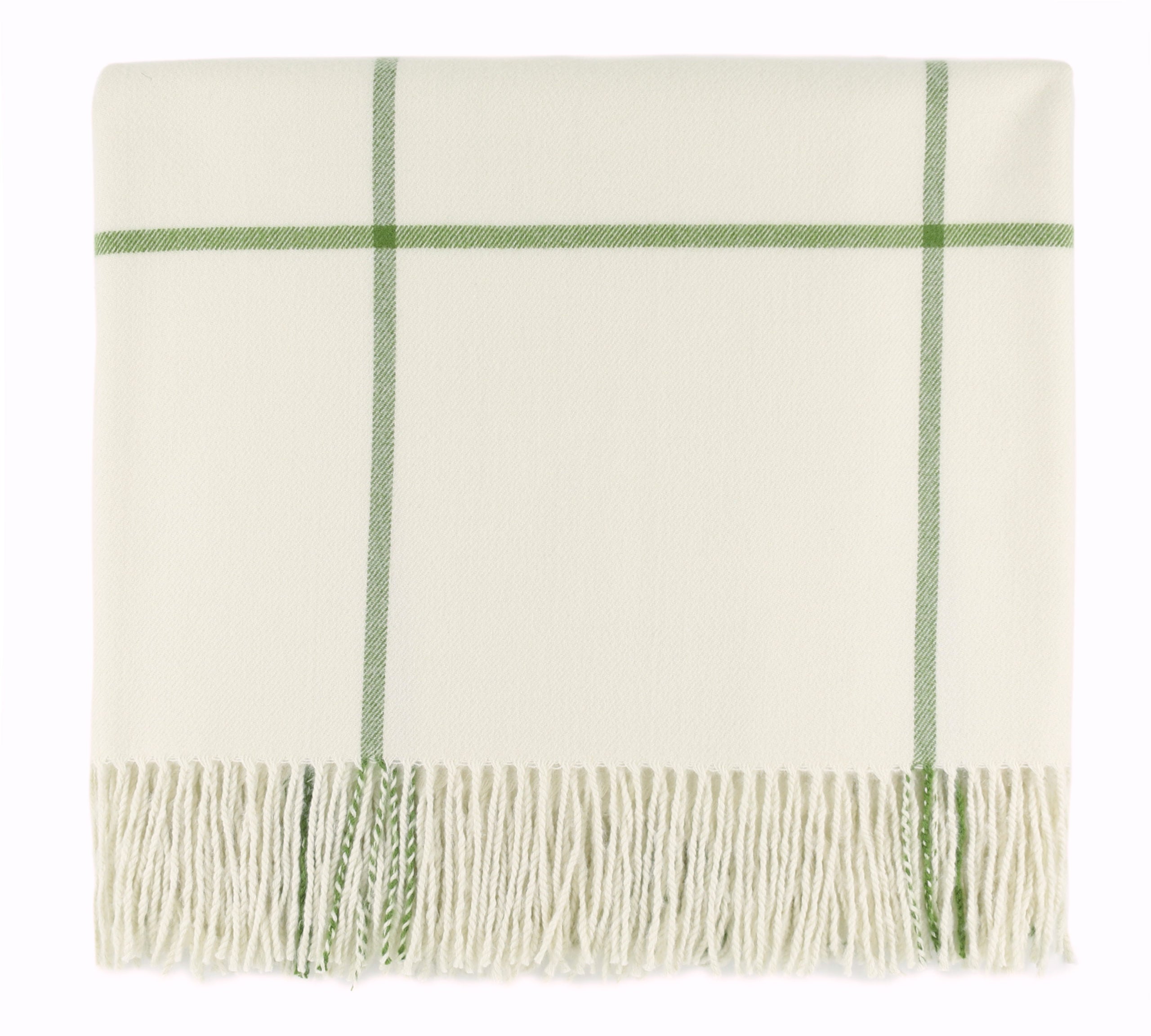 Throw Blanket Glasgow Ivory 50" x 68" by Homeportonline