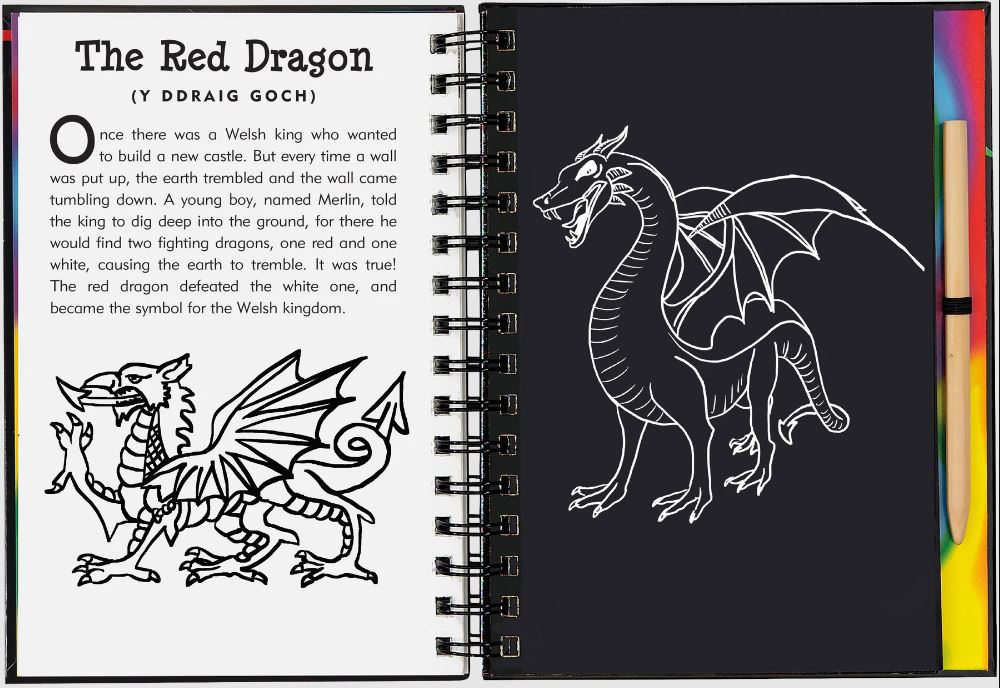 Scratch And Sketch Trace Along Activity Book Dragons And Mythical Creatures by Homeportonline