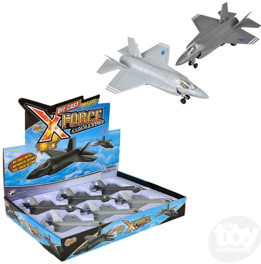 Diecast Pull Back Plane Fighter Jet F-35 Lightning II 7.5" by Homeportonline