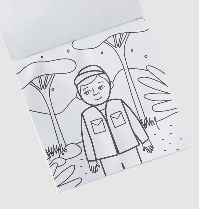 Carry Along! Coloring Book & Crayon Set Safari by Homeportonline
