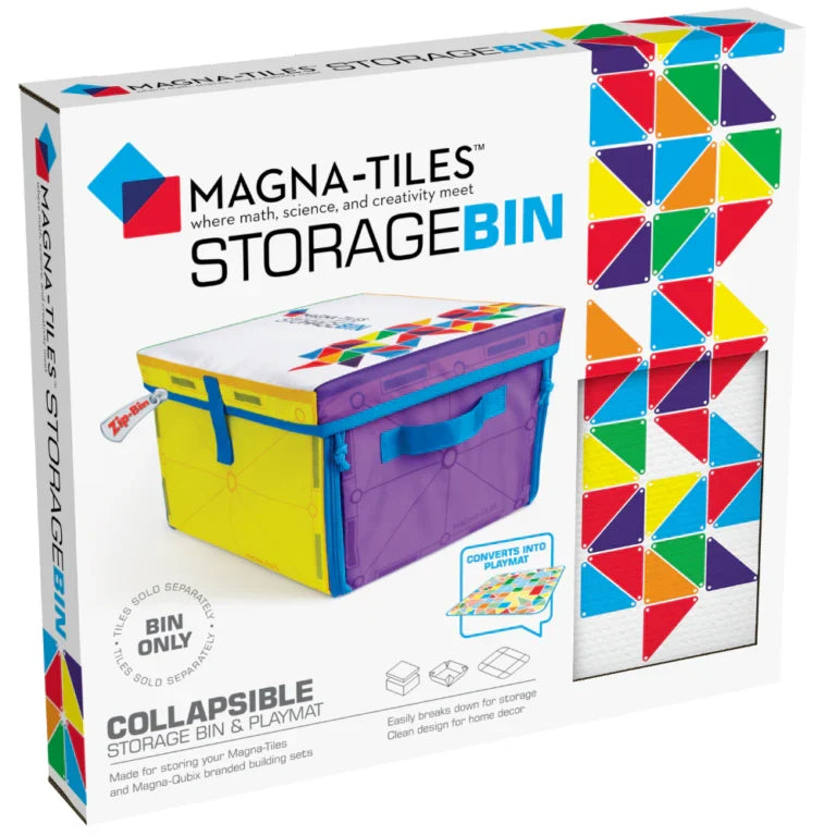 Magna-Tiles Storage Bin and Interactive Play-Mat