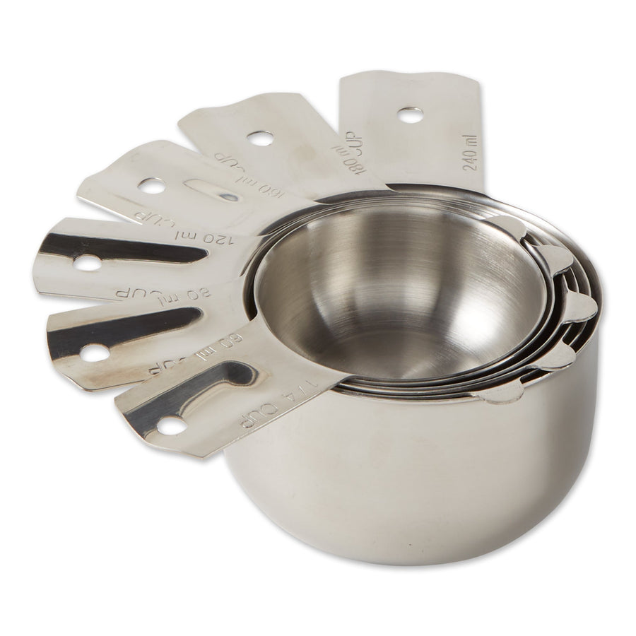 Measuring Cup 6 Piece Set Stainless Steel Nesting by Homeportonline