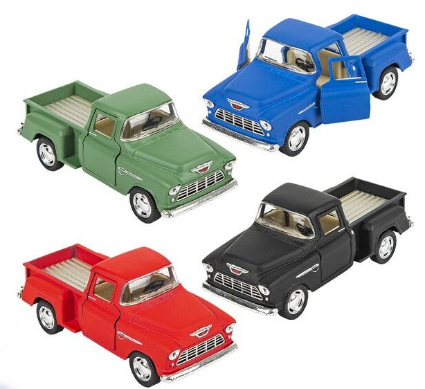 Diecast Pullback Truck Chevy 1955 Stepside 5" by Homeportonline