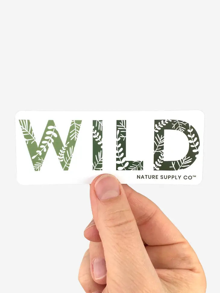 WILD Sticker | Nature Lover Outdoor Adventure Vinyl Sticker by Wild Lark