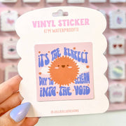 Screaming Into the Void Sun Sticker