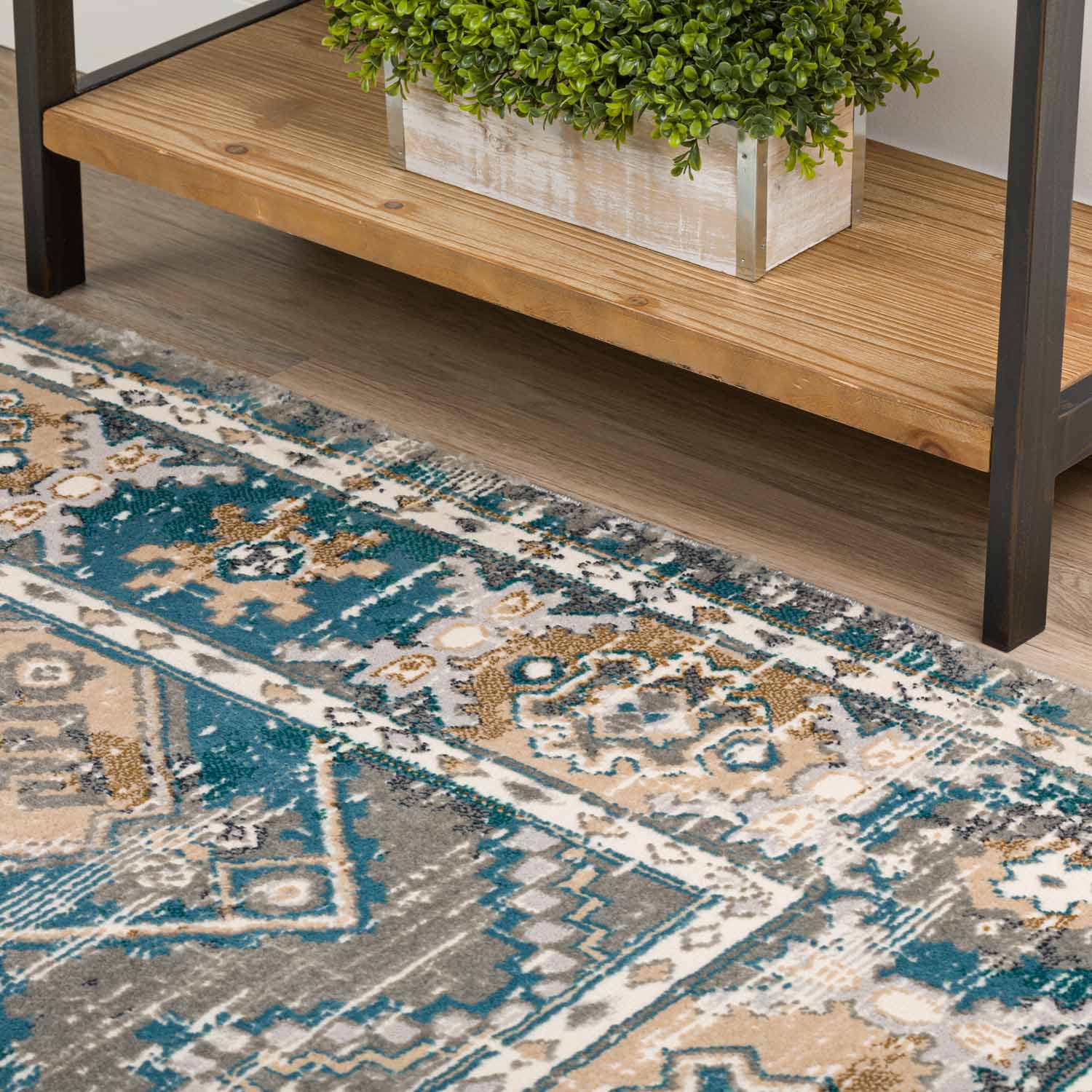 Karma Rug Charcoal 3'3"X5'1" by Homeportonline