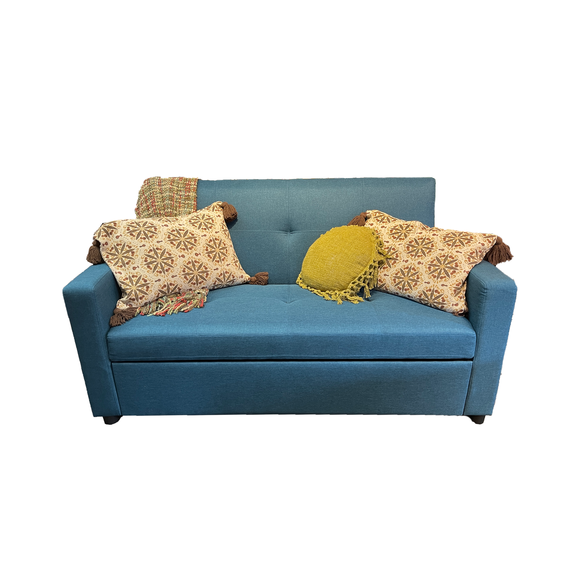 Steven Sleeper Loveseat Teal (Pillows & Throw Sold Separately) by Homeportonline