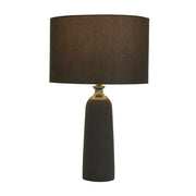 Black Cement Modern Table Lamp by Homeportonline