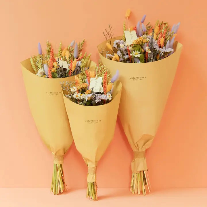Dried Flowers - Field Bouquet - Lavender Peach