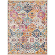 Harput 5'3" X 7'3" Rug Multi Colored Interlocking Scalloped Diamonds by Homeportonline