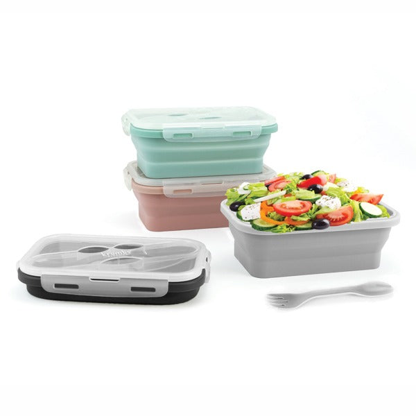 Silicone Lunch Container (Assorted Colors - Sold Induvial) by Homeportonline