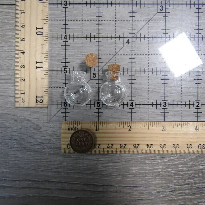 Mini Glass Stash Bottle with Cork