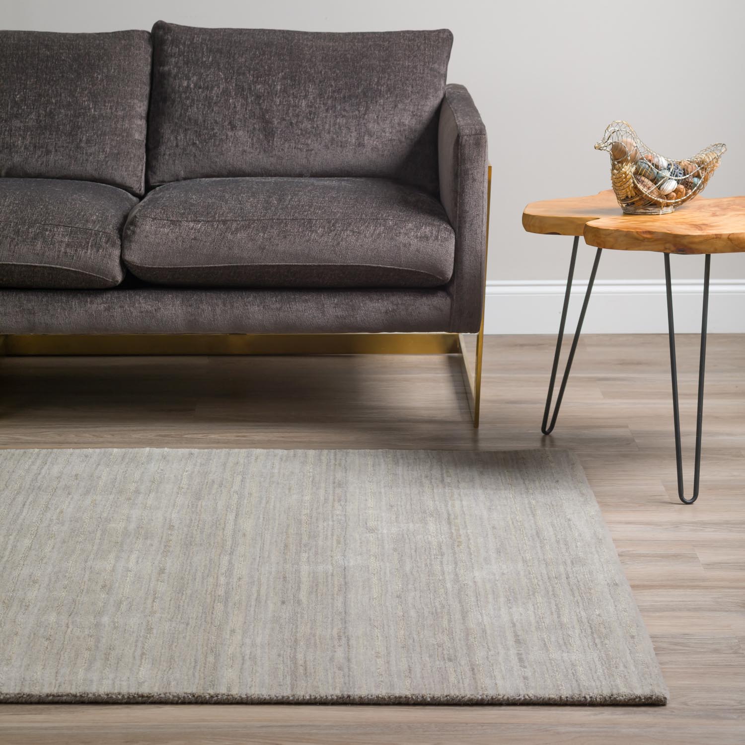 Rafia Rug Granite 5' X 7'6" by Homeportonline