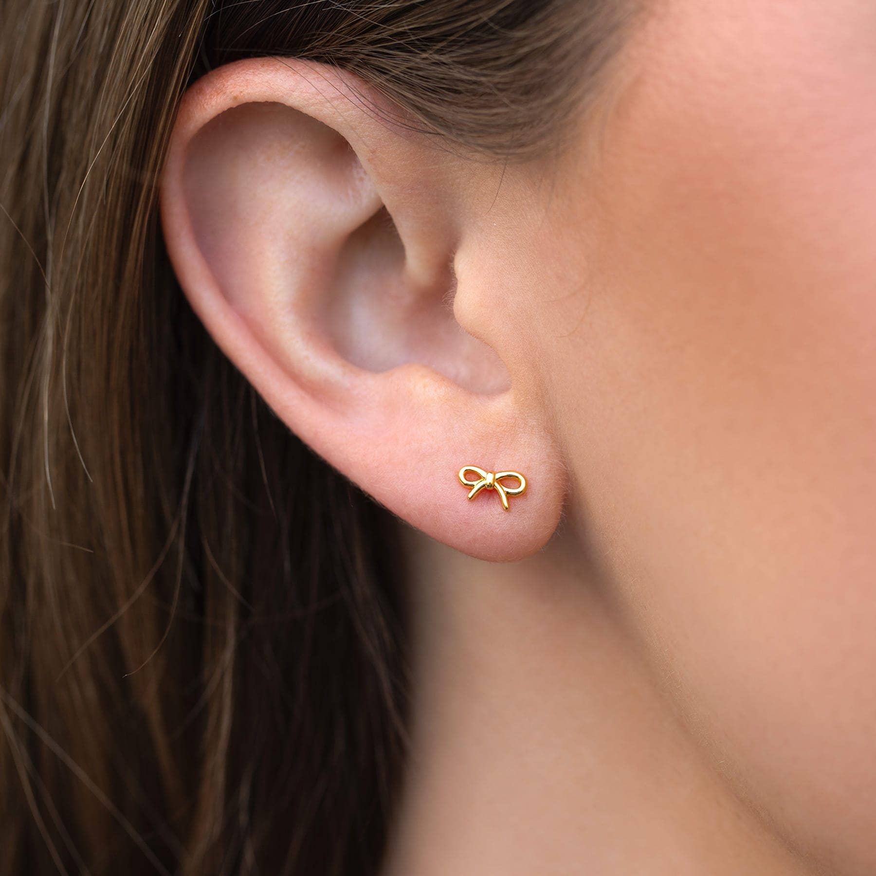 Girls Crew Lil Bow Stud Earrings by Dear Lucy