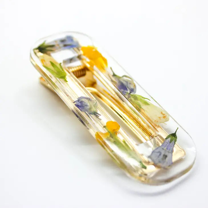 Pressed Flower Hair Clip