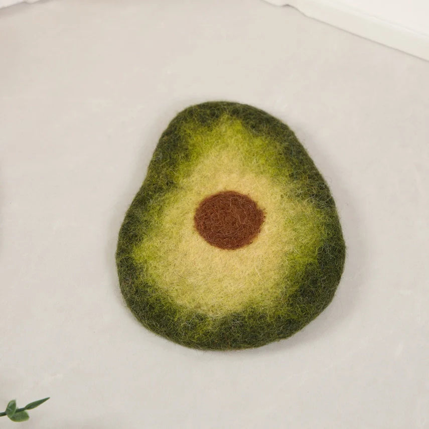 Handcrafted Wool Felt Fruits Coasters
