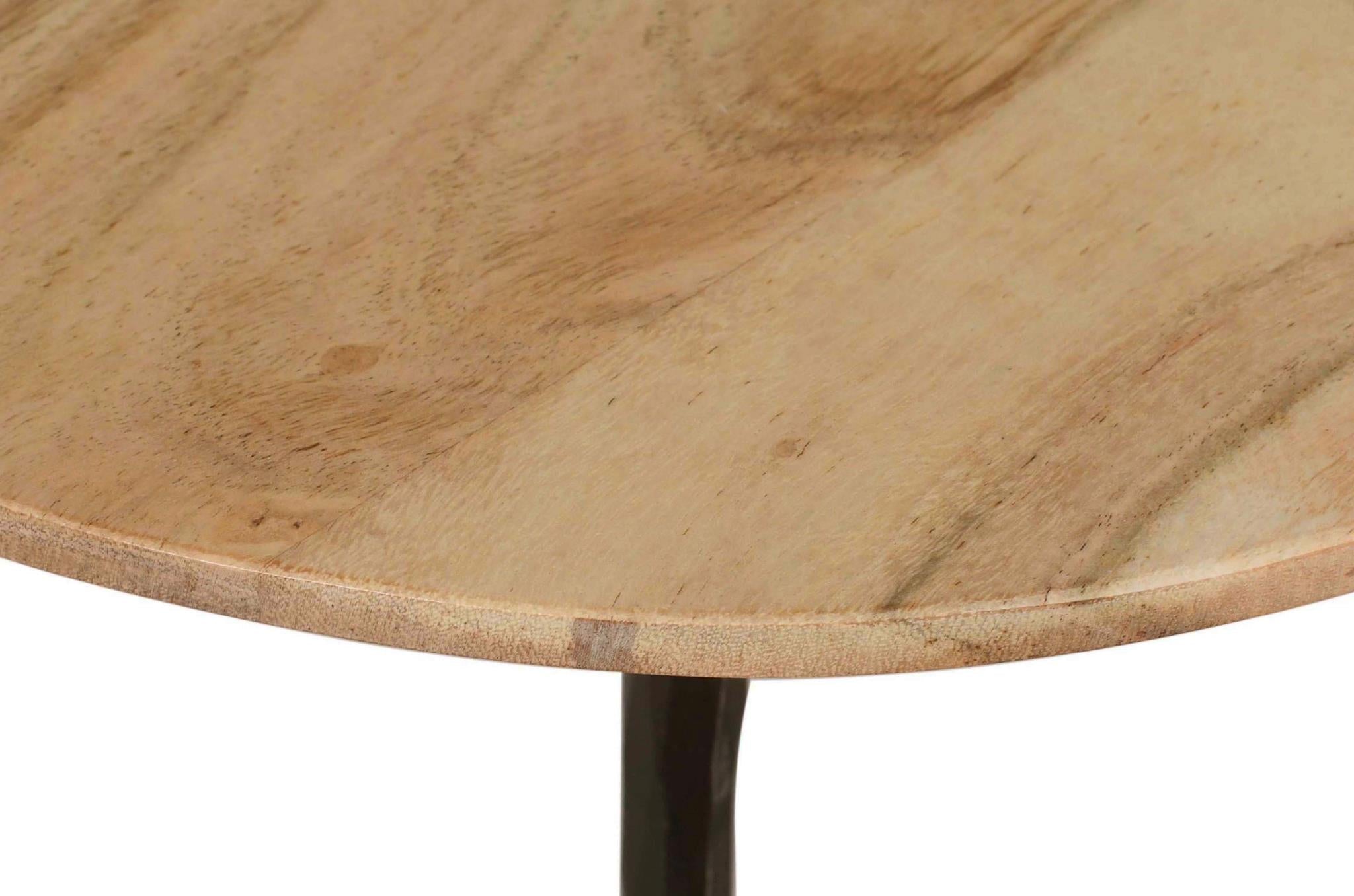 Global Archives Reeves Nesting Tables Mango Wood Natural Set of 3 by Homeportonline