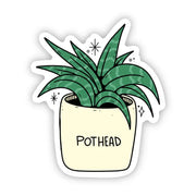 "Pothead" Plant Sticker by Wild Lark