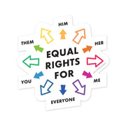 Equality Arrows Sticker