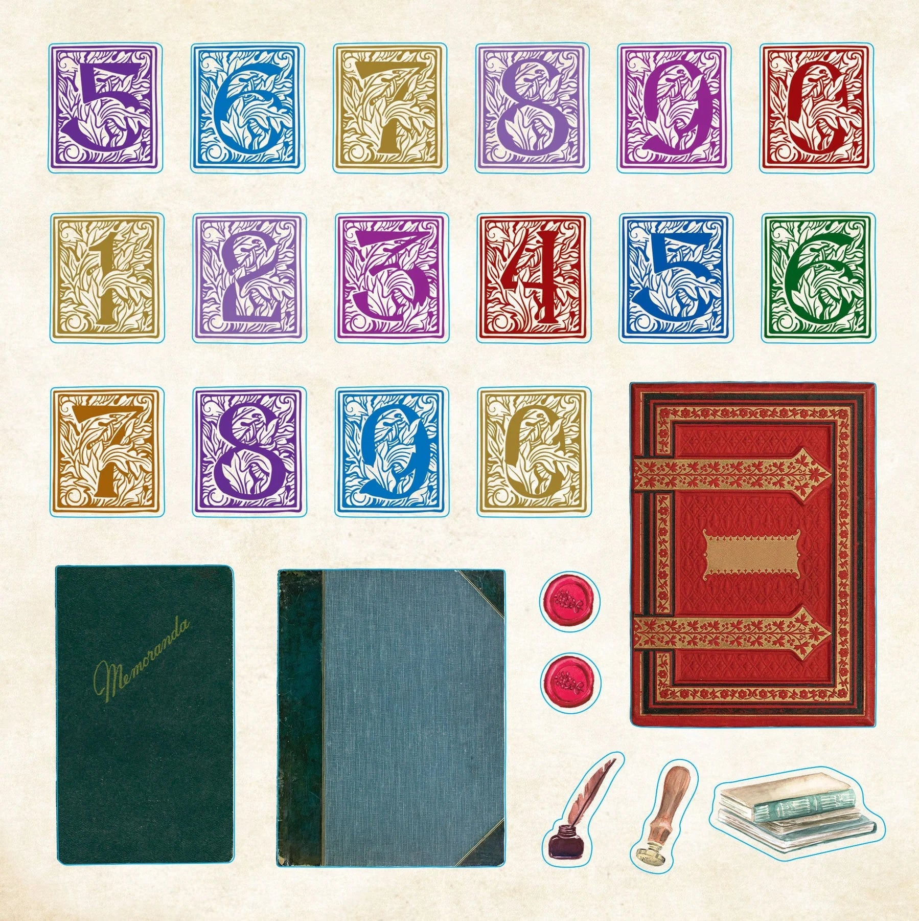 Sticker Book Bibliophilia Ephemera by Homeportonline