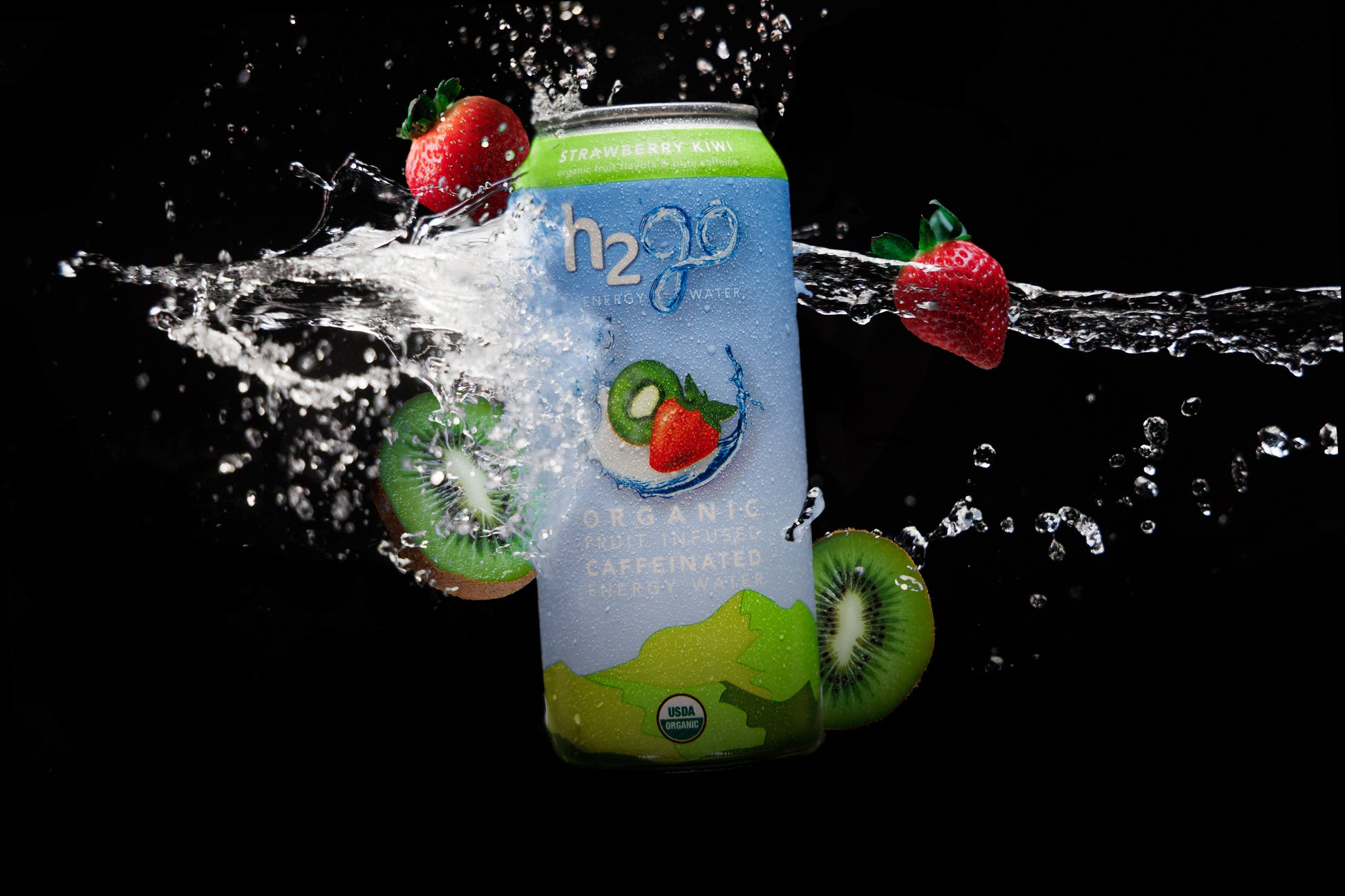 Strawberry Kiwi 12 Pack by h2go Energy Water
